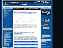 Tablet Screenshot of dukefootballtickets.com
